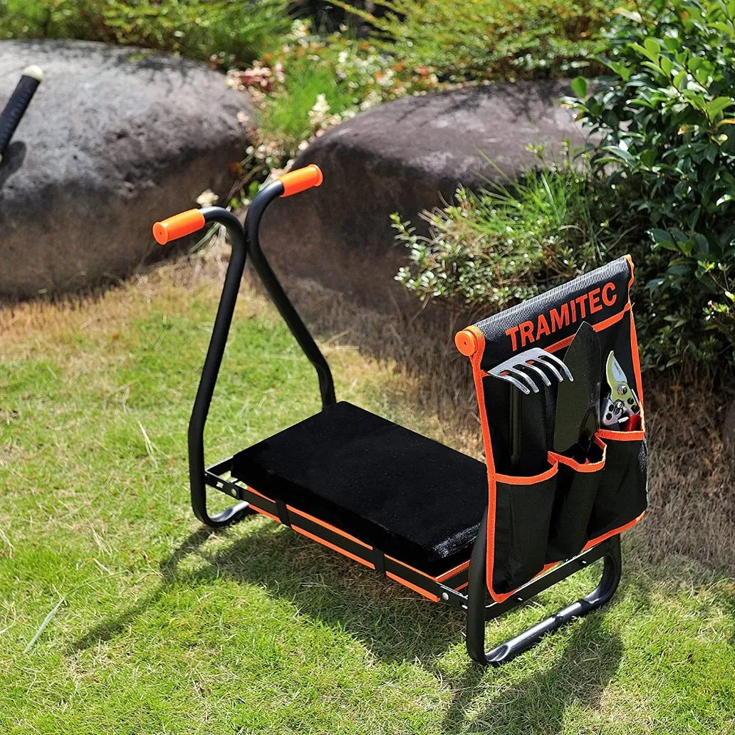 Garden Kneeler Bench Includes 1PC of Widen Kneeling Pad & 1PC of Extra Super Soft Knee Cushion.