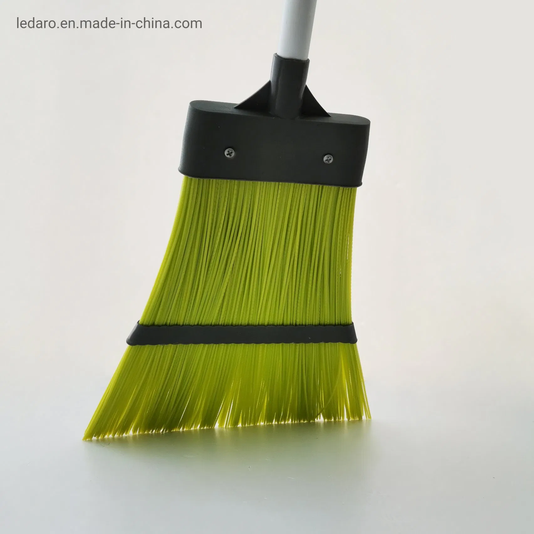 Telescopic Stiff Patio Broom Outdoor Yard Sweeping Brush with Stiff Hard PP Bristles Lawn Corn Broom