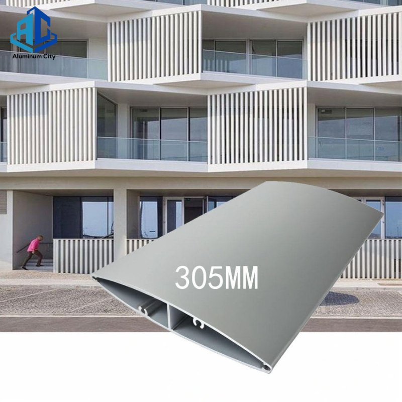Customizable 3D Design Ventilated Aluminum Louver for Commercial & Industrial Building Facades with Anti-Corrosion Coating