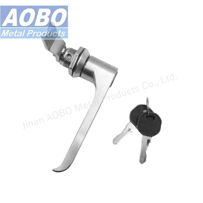 Aobo Electrical Cabinet Door Lock Quarter Turn AISI 316 L-Handle Lock with Seal