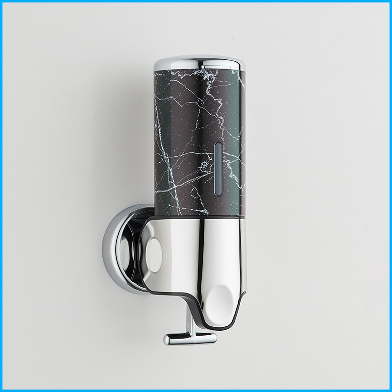 Hotel Bathroom Washroom Stainless Steel Wall Mount T Pull Soap Dispensers for Shower, Shampoo, Conditioners