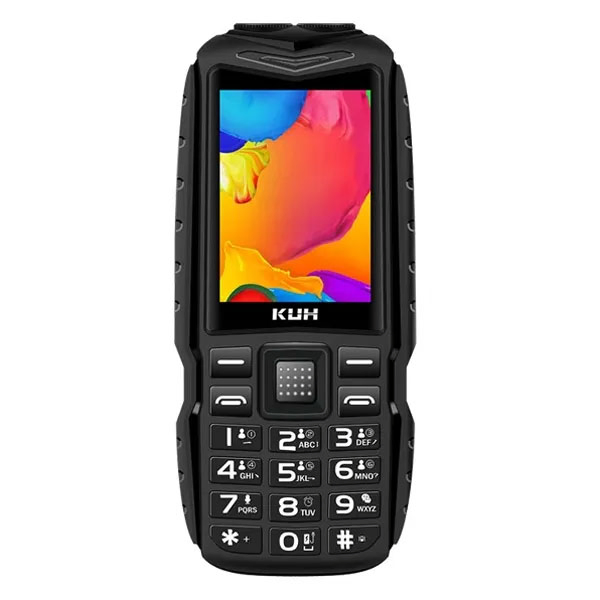 Прочный кнопочный телефон 2G с 2.4-дюймовым экраном и двумя SIM