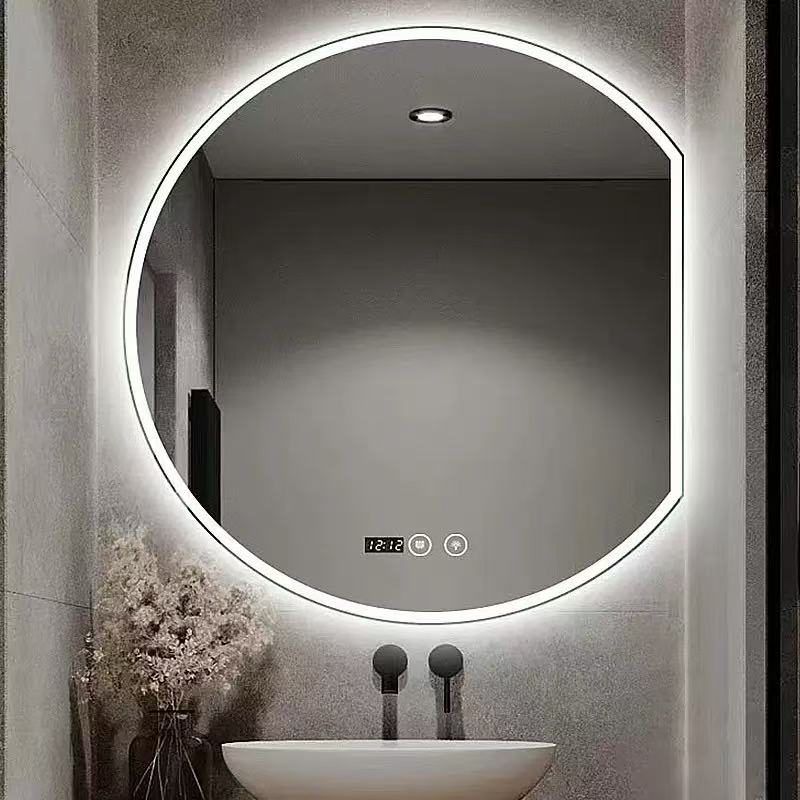 Stone Slab Framed Bathroom Mirror, Waterproof, Moisture-Proof and Scratch-Resistant, Creating a Light Luxury Bathroom Feel.