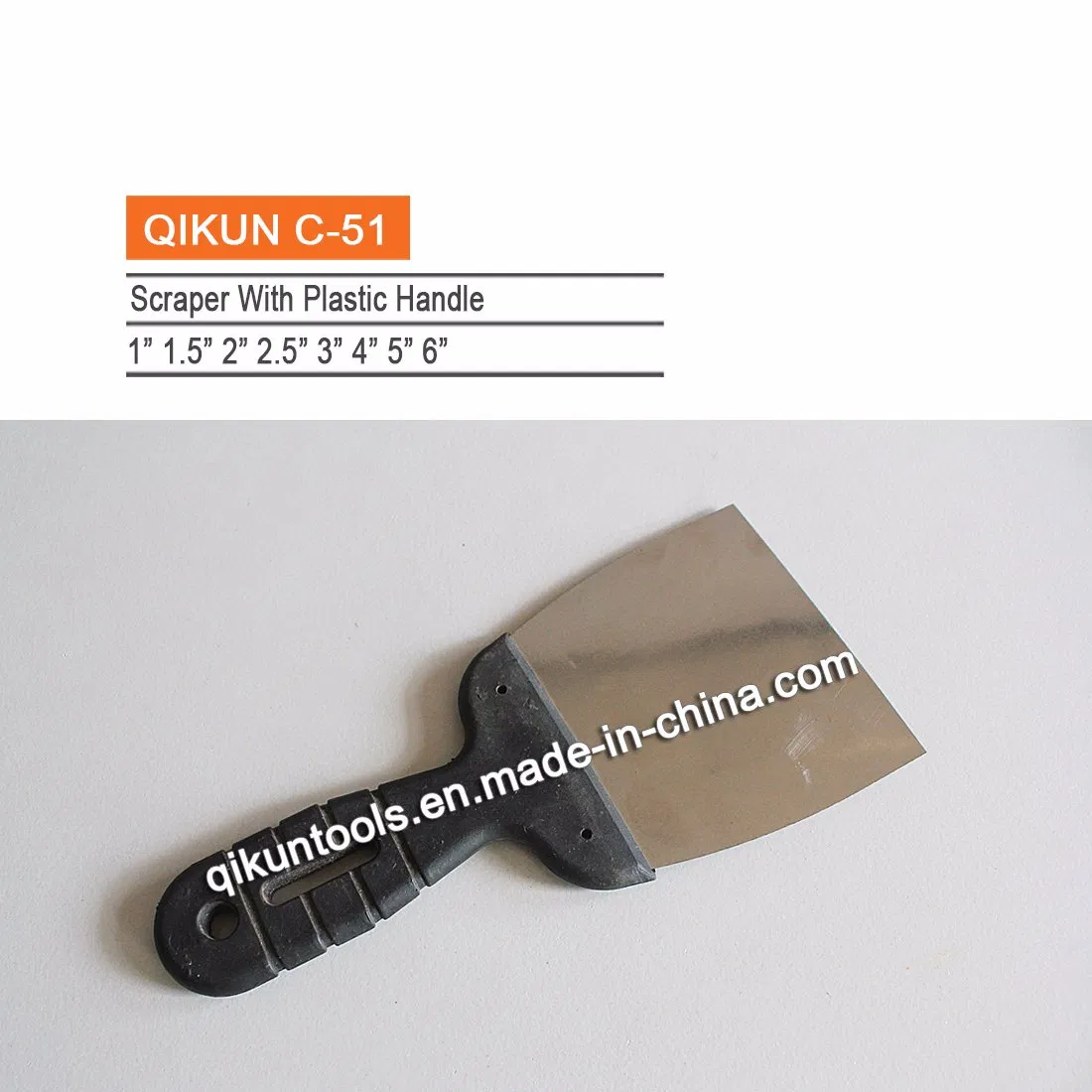 C-50 Construction Decoration Paint Hardware Hand Tools Ladder Shaped Erasing Knife Scraper with Wooden Handle
