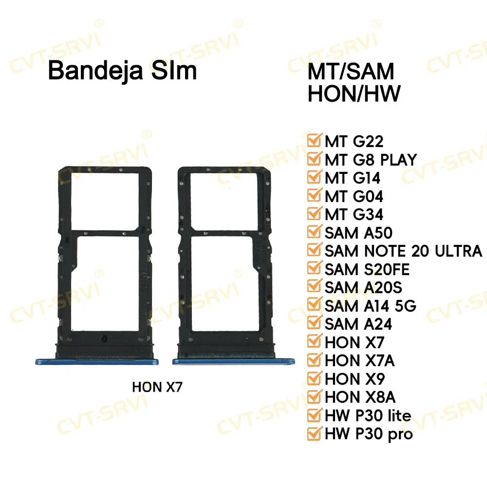 Wholesale Price Mobile Phone Accessories Waterproof SIM Card Tray Slot Holder for Honor X7