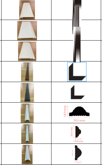 Home Decorative White Waterproof Easy Install Baseboard Decorative Line PS Skirting Board