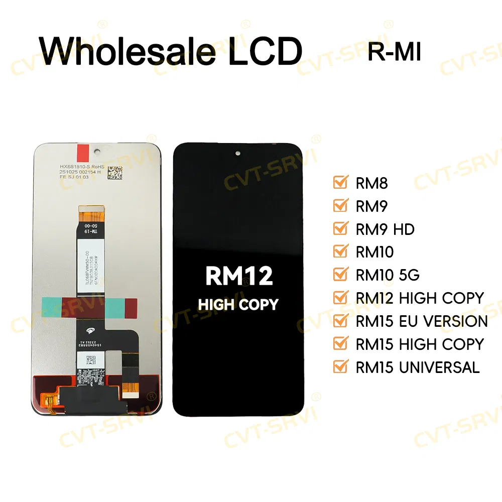 RM 12 High Copy Pantalla Para Cellular Hot Selling Screen Assembly LCD Touch Screen Display Mobile Phone LCD Screen