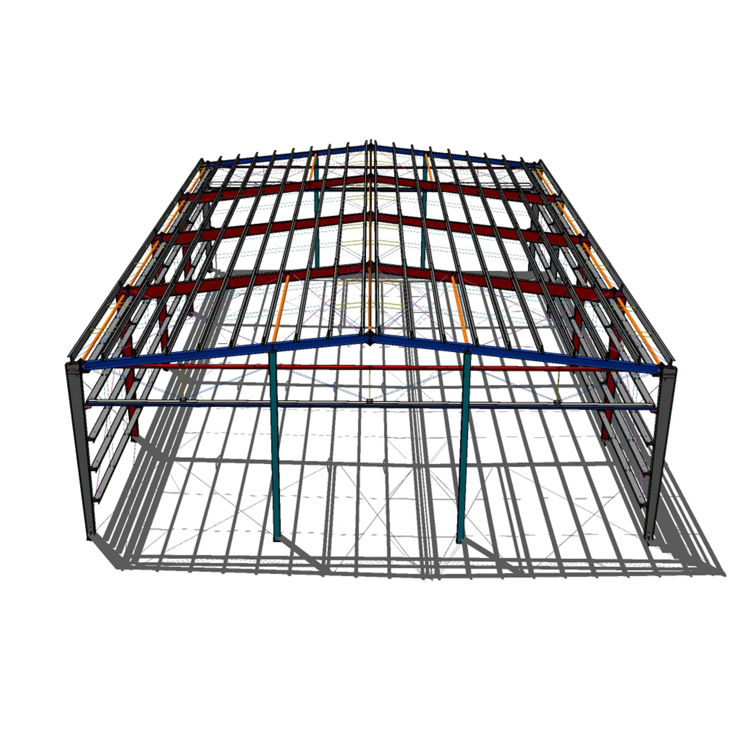 Eco-Friendly China Wholesale Customized ISO CE Steel Structure Building Material of Steel Structure Frame Farm Warehouse Shed with Brick Wall