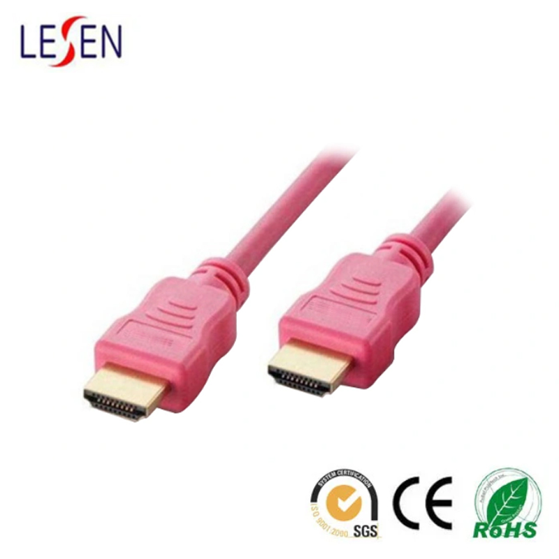 Metal Shell Interface Black Nylon Braid HD Extender Cable