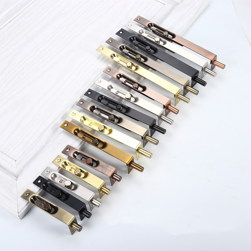 Sliding Latch Lock Door & Window Bolt Furniture Hardware Steel Concealed Bolt