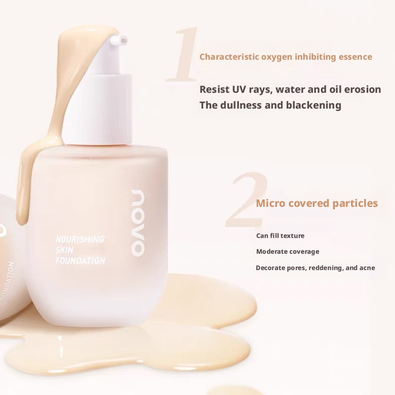 Customizable Anti Oxidant Nourishing Lightweight Dewy Creamy Finish Long Wear Face Foundation