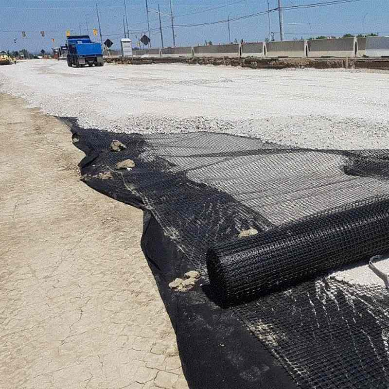High Modulus Fiberglass Geogrid for Geotechnical Applications, Rigid for Highways, Railways, Bridge Piers