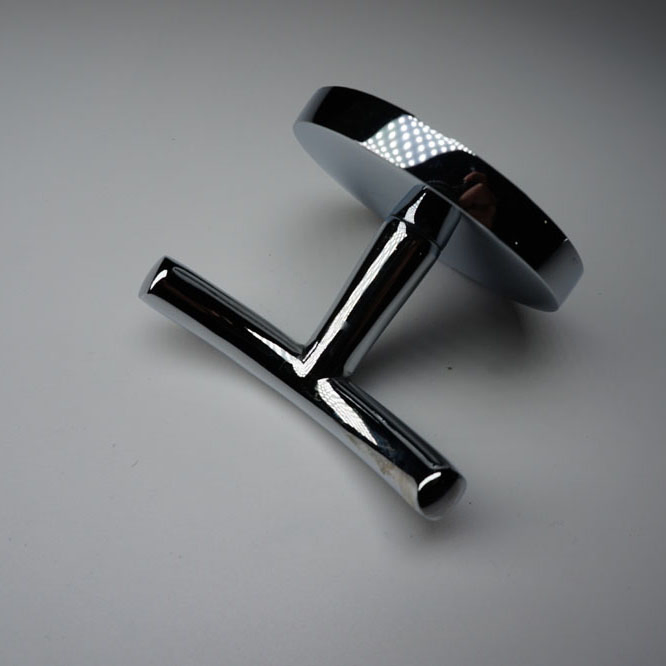 Настенный двойной крючок для одежды из цинкового сплава, хром