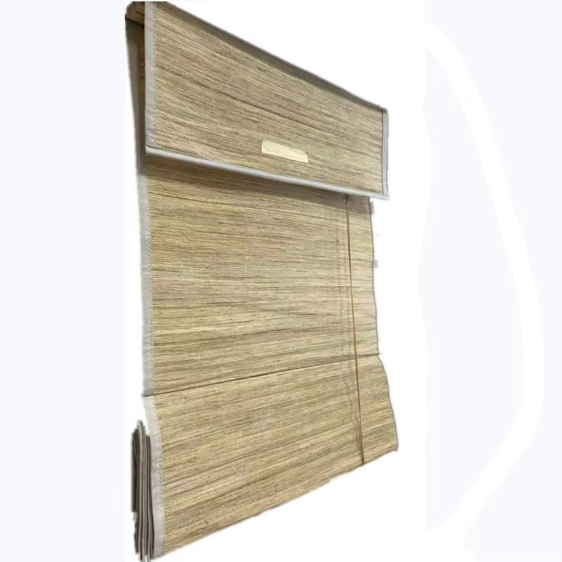 Hot Sell Modern Minimalist Style Jute and Grass Roman Natural Woven Blinds