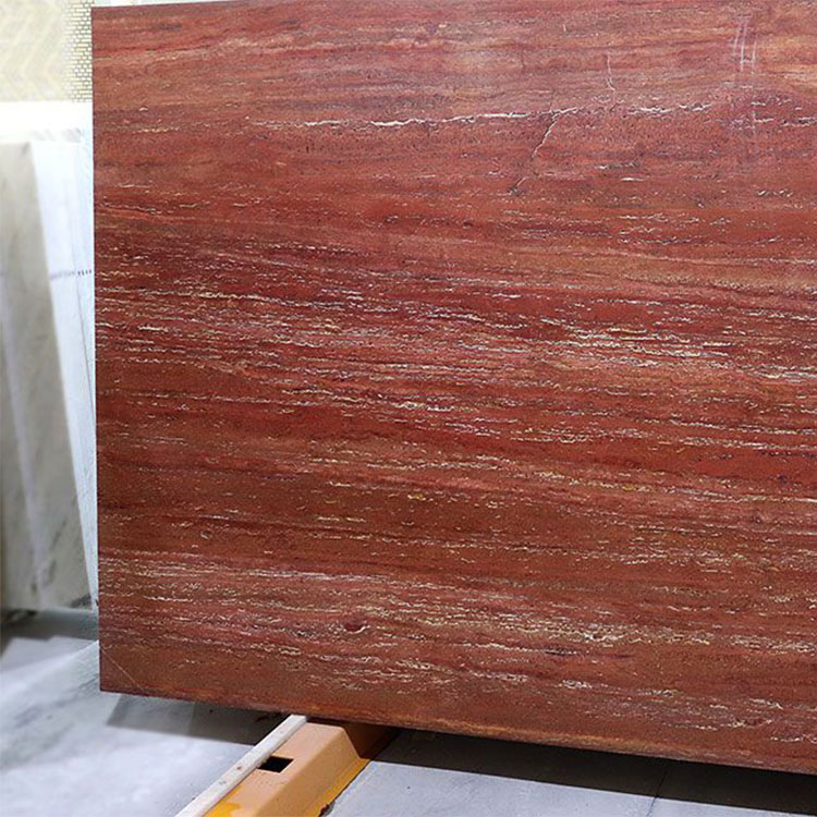 Factory Price Red Travertine Slab Marble for Countertop and Table