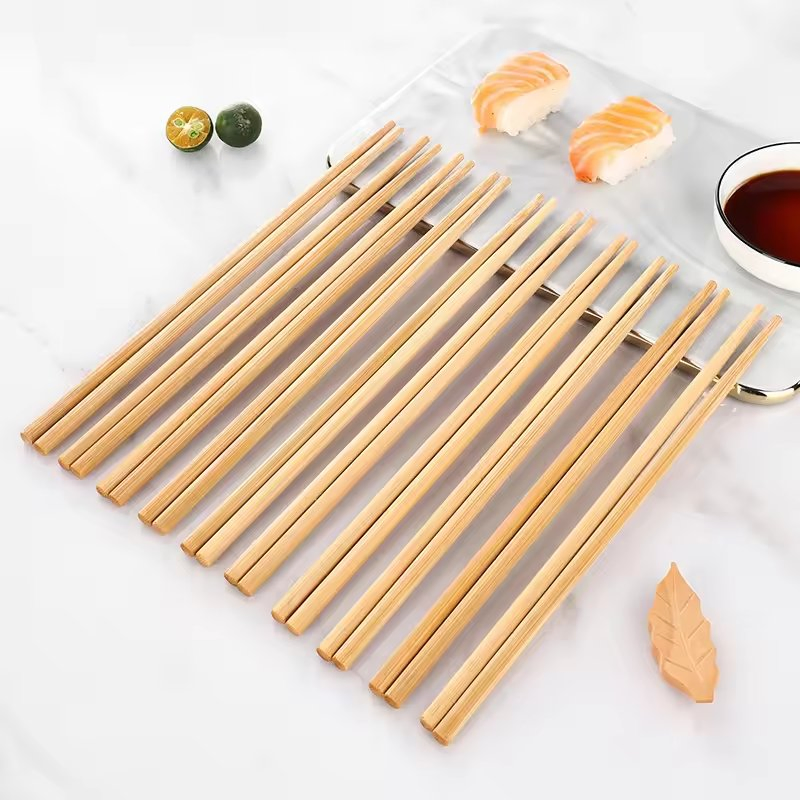 Food Grade Custom Package and Logo Sushi Chopsticks Bamboo Natural Eco Friendly