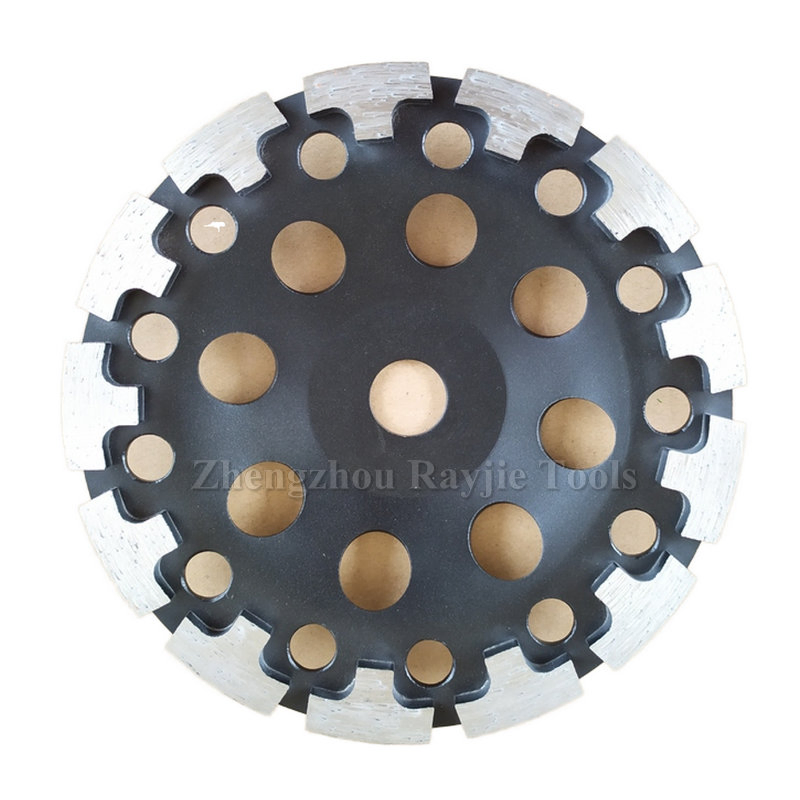 5''/125mm T Segment Diamond Grinding Disc Cup Wheel for Stone Granite Marble Concrete