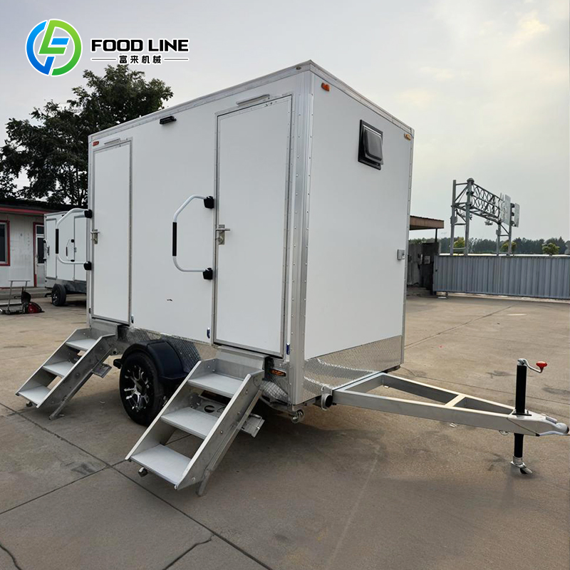 Mobile Toilet Trailer Outdoor Portable for Events Luxury