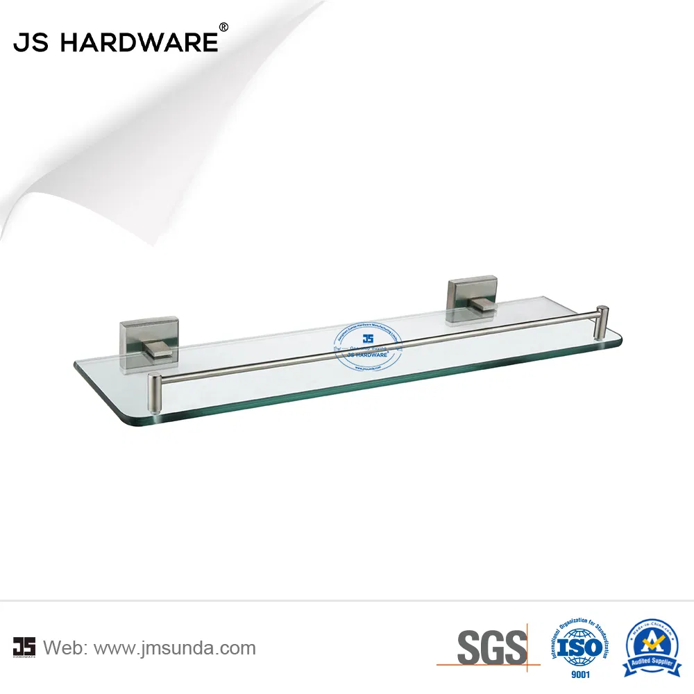 Easy Install Square Base Stainless Steel Satin Glass Tooth Brush Tumbler Holder