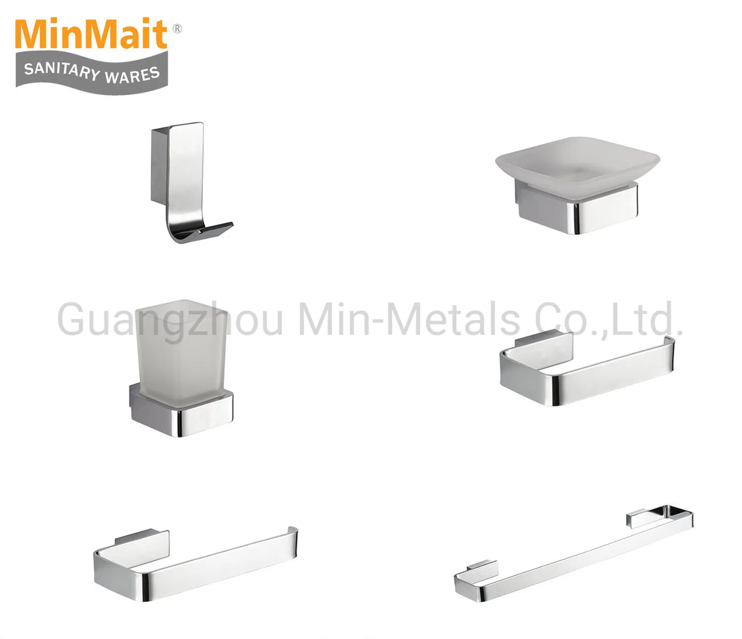 Zinc Bathroom Accessories Z-13200 Sanitary Ware Set