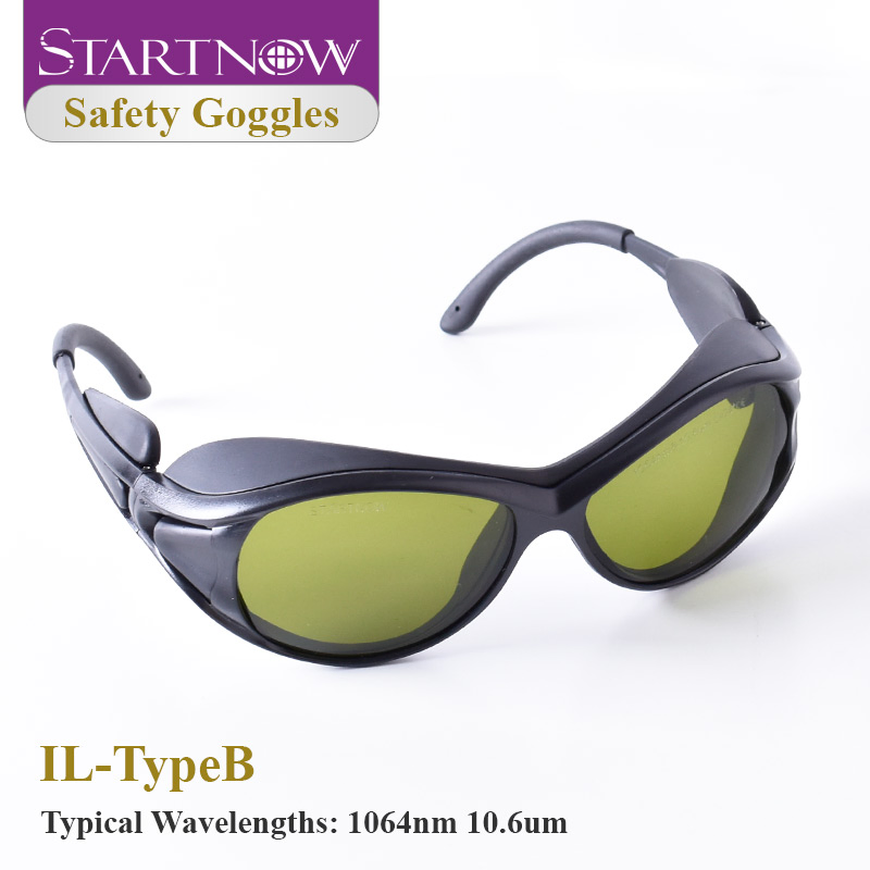 Startnow CE Black Classic Style 850-1300nm Laser Eyewear for YAG Marker Welding Machine Spare Parts Protection Glasses Safety Goggles