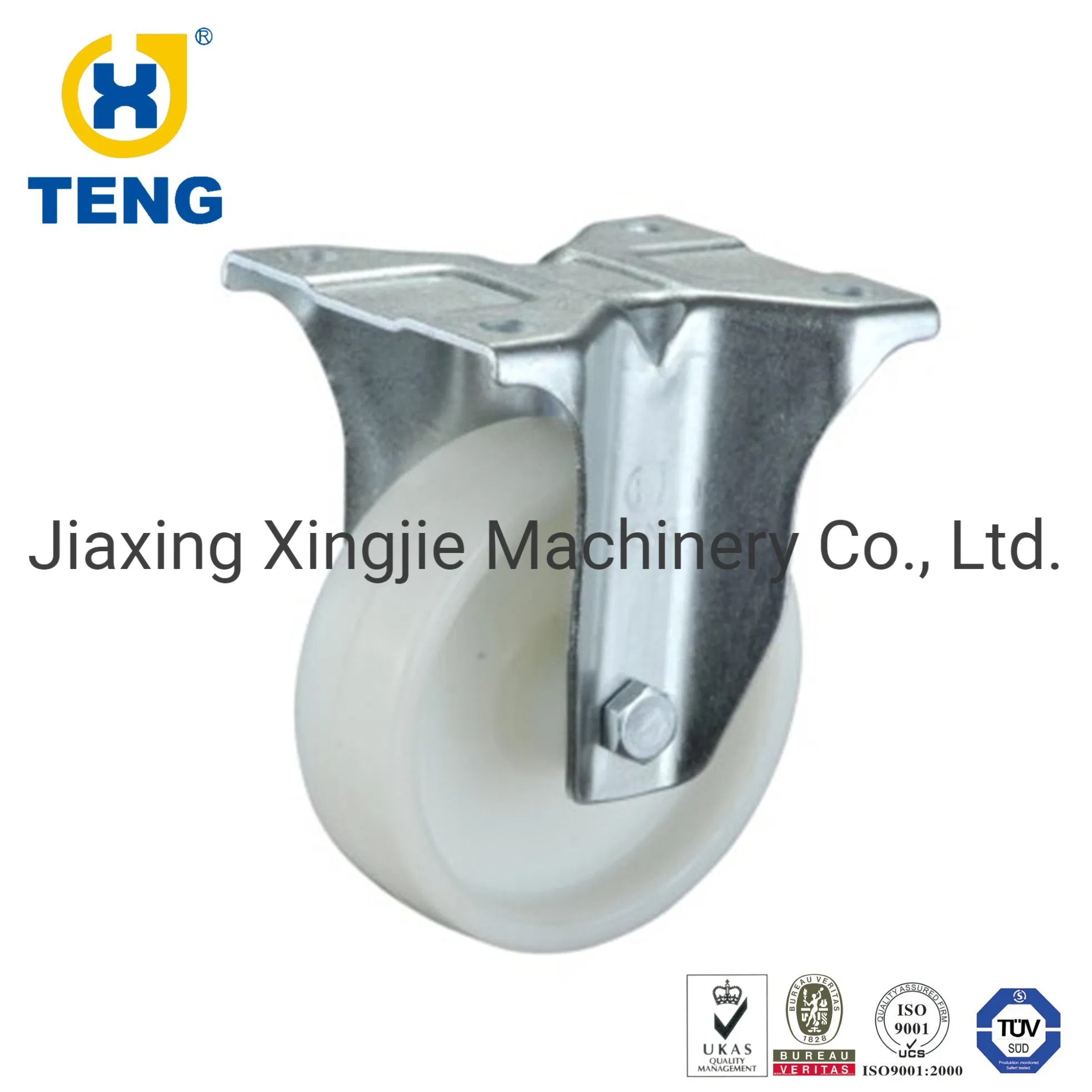 Factory Directly Sales 125mm PU Rigid Caster Wheel Fixed Castor