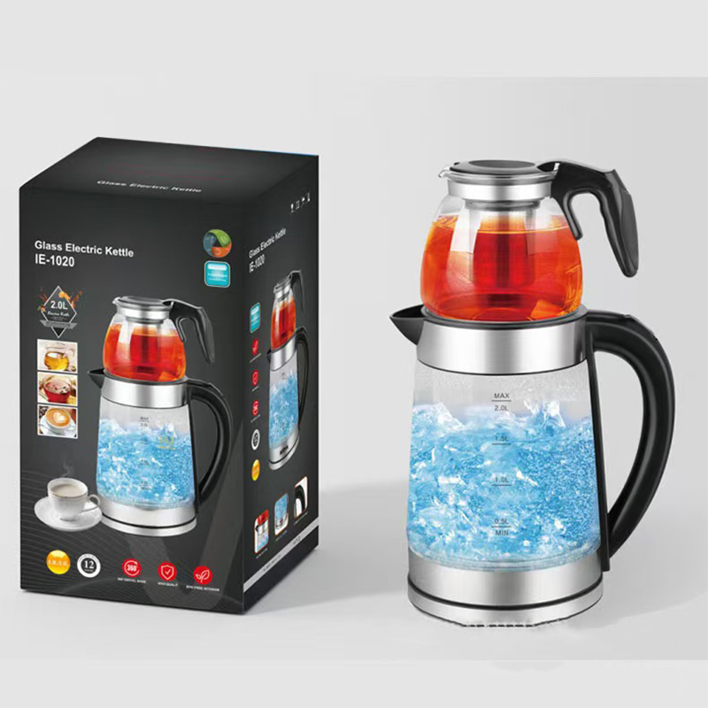 Стеклянный электрический чайник 2 л с цифровым управлением
