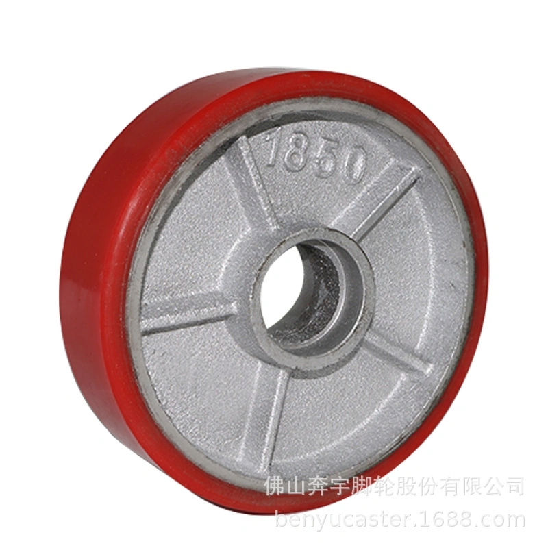 Benyu 8068 8070 TPU Forklift Truck Wheel with 6204 Double Bearing