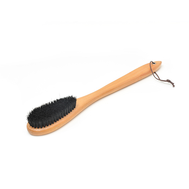 Premium Hotel Wooden Coat and Shoe Brush Set for Gentle Care
