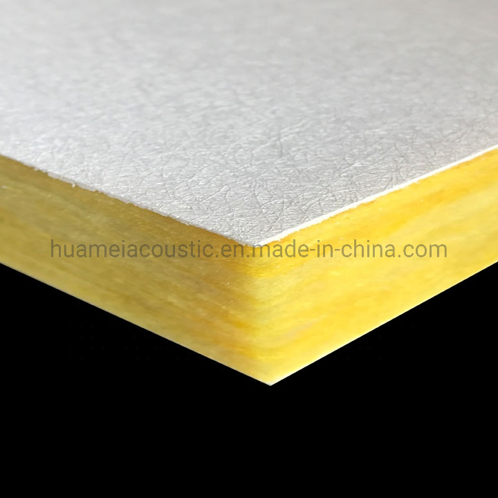 Factory Customized Fiberglass Acoustic Ceiling Tiles Sound Absorption Glass Wool Acoustic Panel