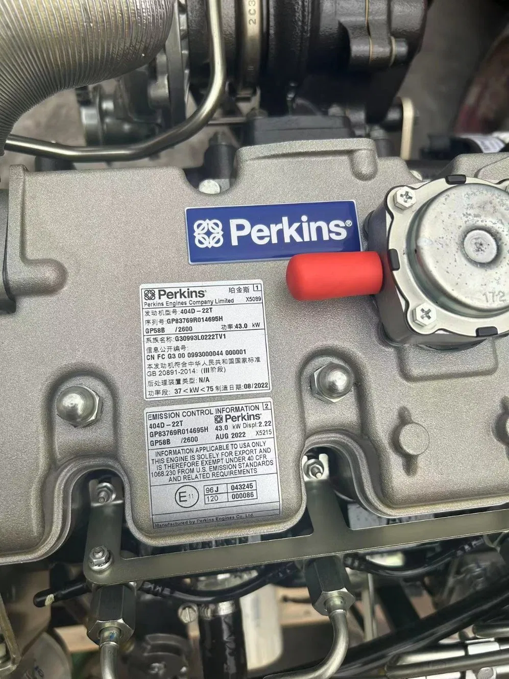 for Perkins Diesel Engine 404D-22t