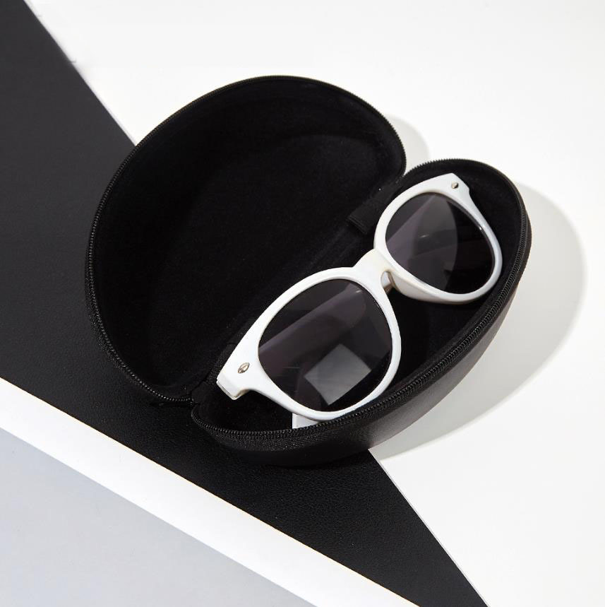 Portable Pressure Proof Sunglasses Case PE Black Hard Case