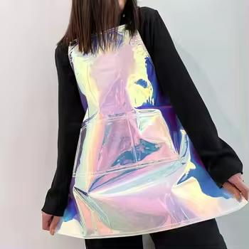 Прозрачный фартук для парикмахера с логотипом