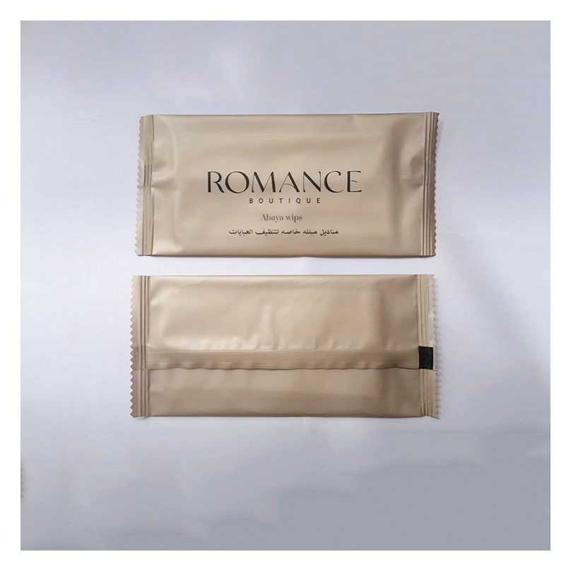 Custom Printed Individually Wrapped Travel Hotel Single Pack Hand Refreshing Restaurant Non-Woven Clean Wet Wipes