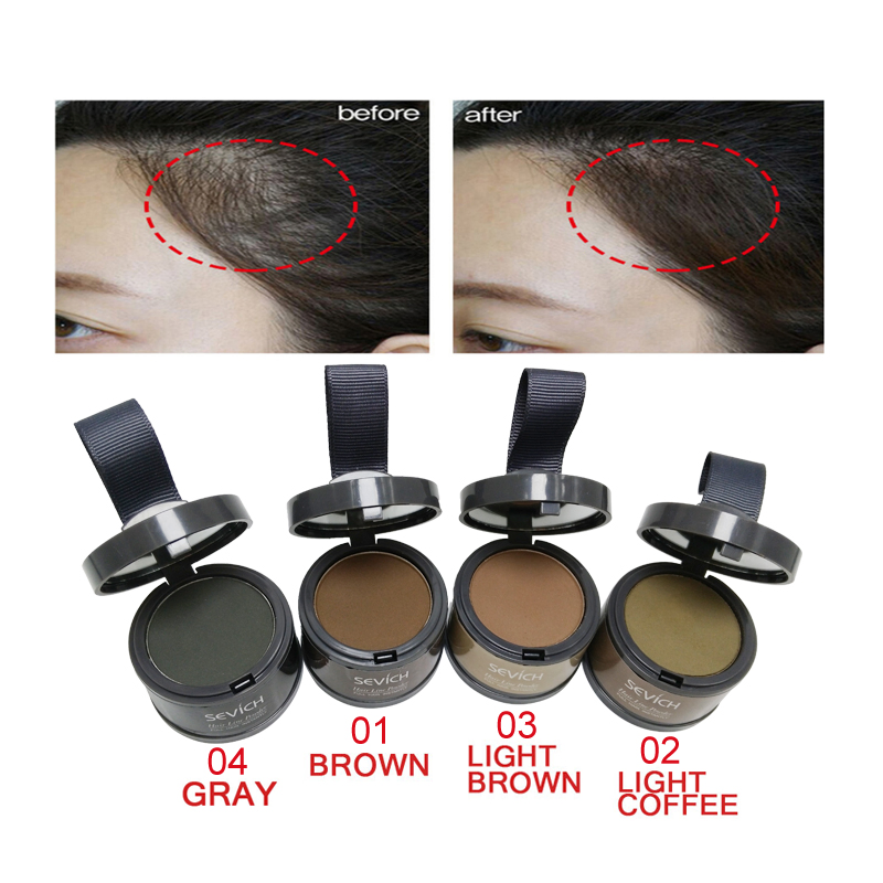 New Arrival Temporary Hair Root Touch up Hairline Shadow Powder for Women Natural