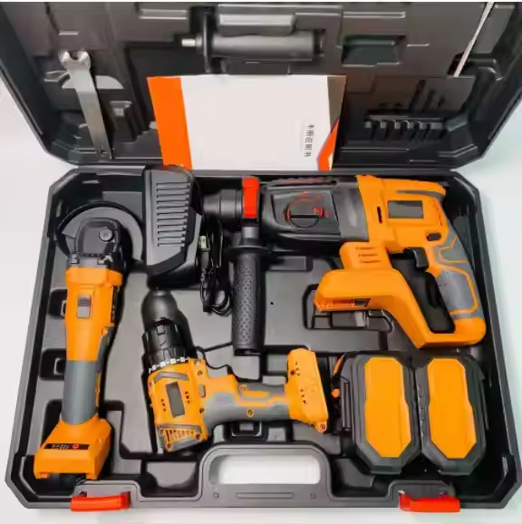 Power Tools Kit Combo with Hard Case - 52.5X40X30.5cm From Zhejiang