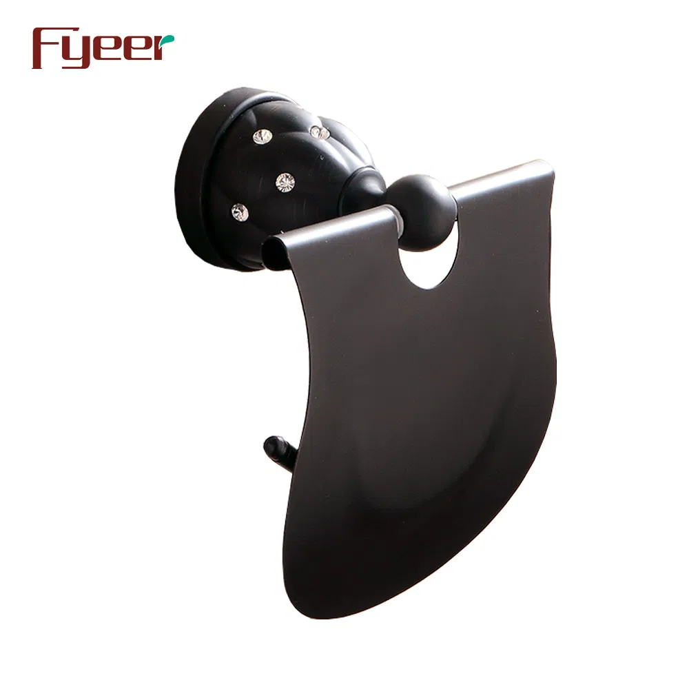 Fyeer Black Series Bathroom Brass Toilet Paper Roll Holder