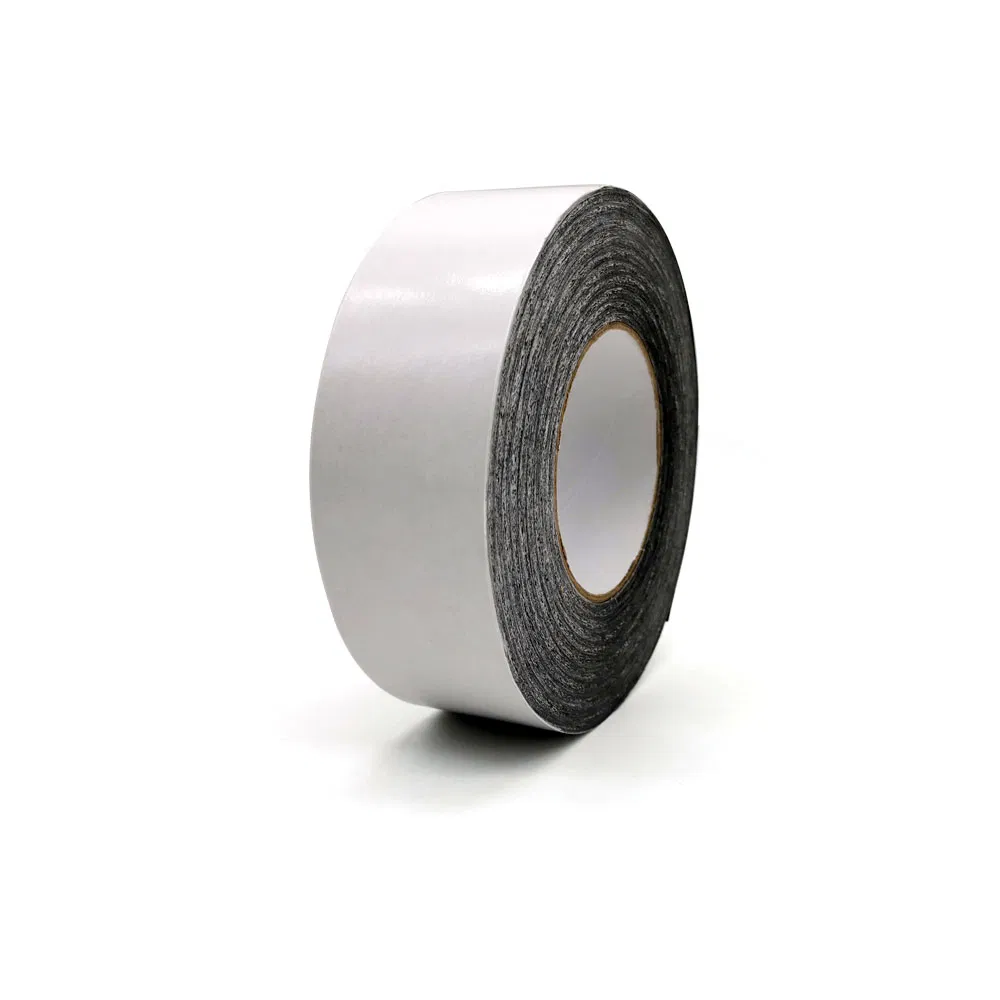 High Adhesion Black Double Sided Woven Cotton Webbing Tissue Tape