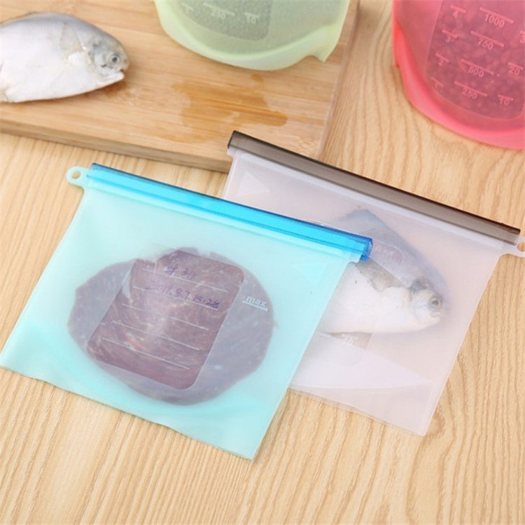 Customized Reusable Food Grade Silicone Fresh-Keeping Bags, Snack Sandwiches, Children's and Baby Food Storage Bags