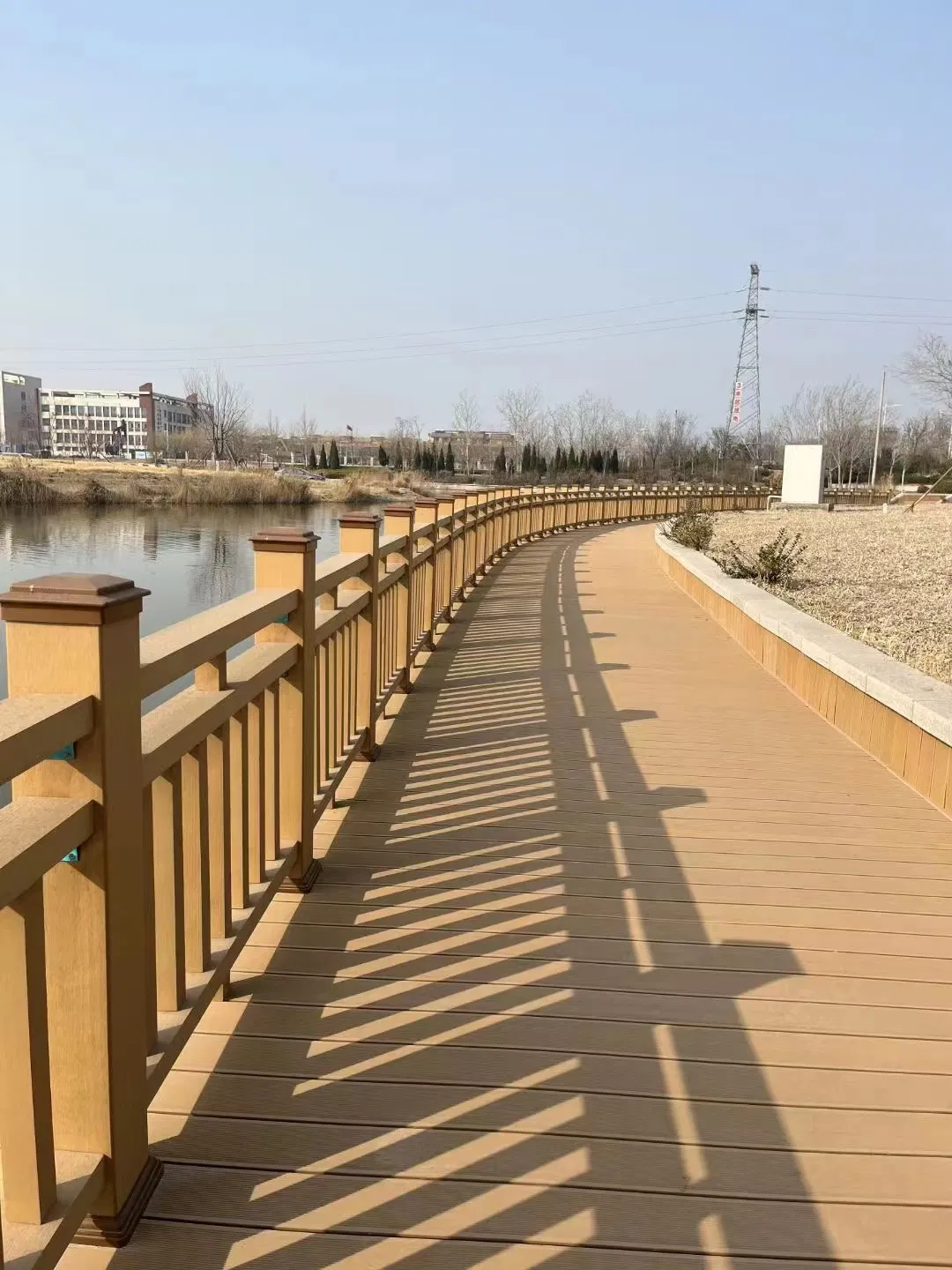 RoHS Approved Bammax 1500X1150mm WPC Handrail Composite Fence Railing