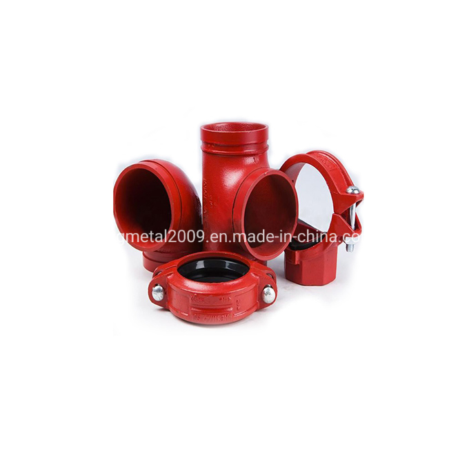 FM/UL Approved Fire Fighting Ductile Iron Grooved Pipe Fitting
