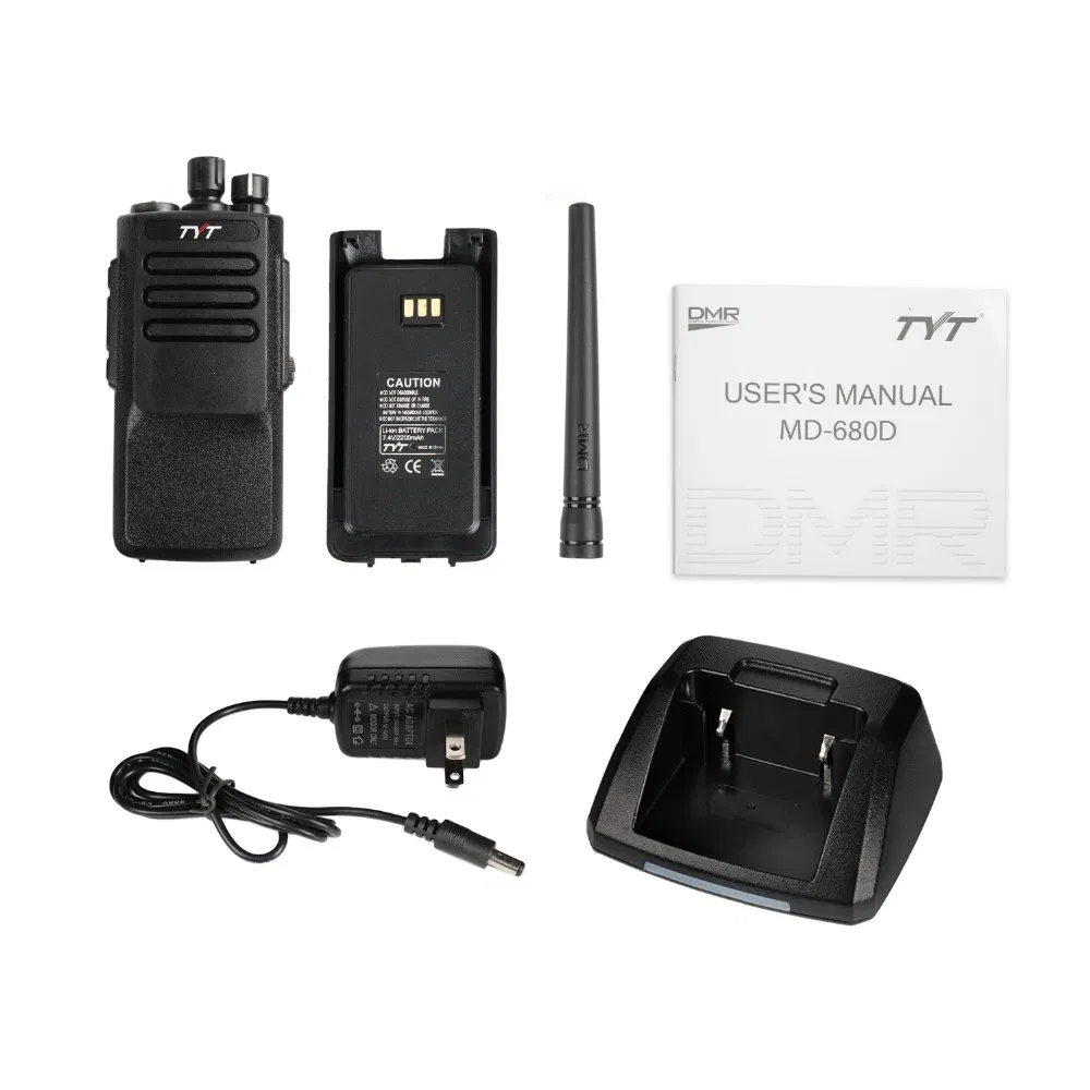 Tyt MD-680d Walkie Talkie IP 67 Waterproof Transceiver Two Way Radio Digital Radio 10W UHF or VHF Talky