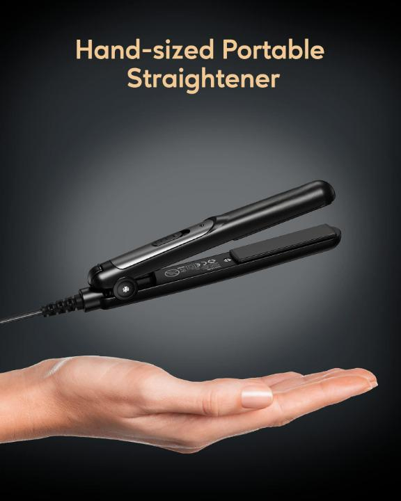 Mini Travel Friendly Flat Iron Ceramic Small Electric Hair Straightener