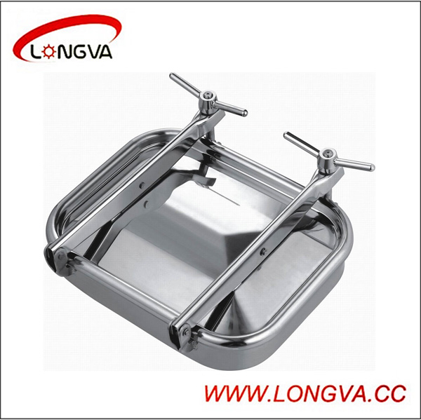 Sanitary Stainless Steel SS304 Square Shape Manhole Cover