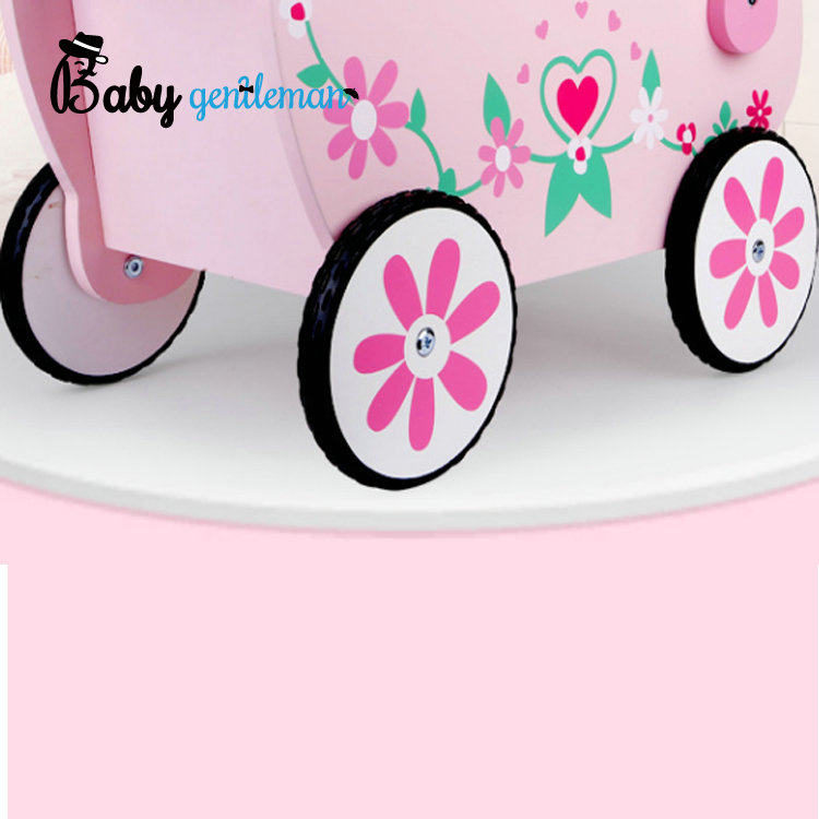 Most Popular Preschool Wooden Toy Walker Stroller for Toddlers Z16133D