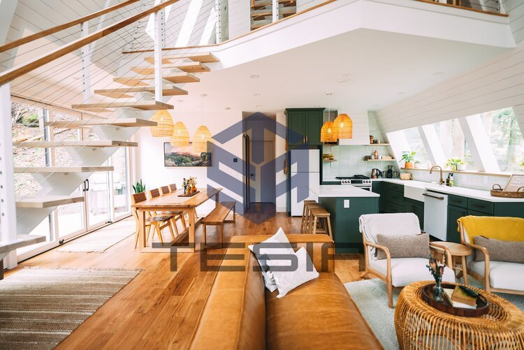 Triangular Modular Prefab House Architecture Modern Apartment Tiny House