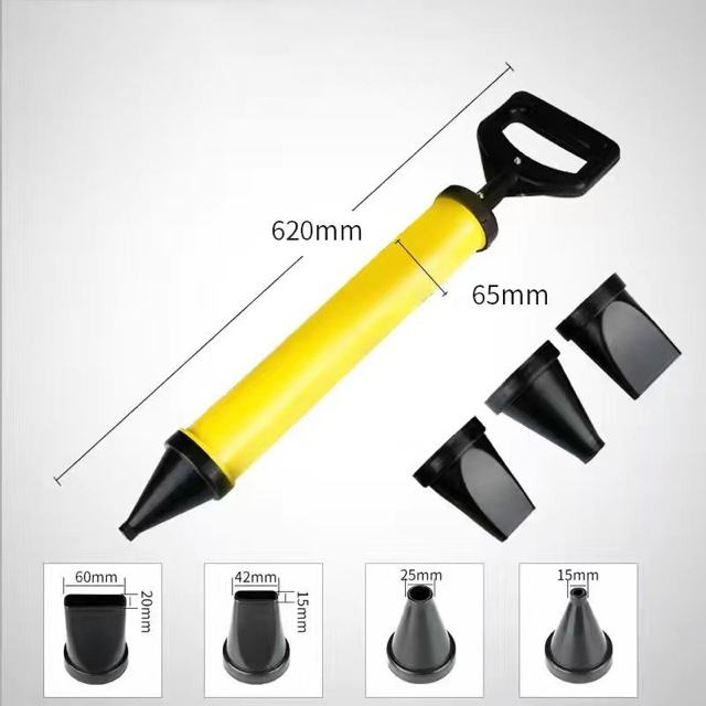 Drop-Resistant Yellow Cement Caulking Gun Construction Tools
