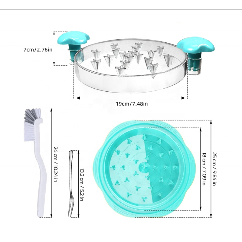 Upgrade PRO BBQ Chicken Meat Shredder Tool Twist with Handles Large Transparent Chicken Breast Shredder Round Manual Machine Too