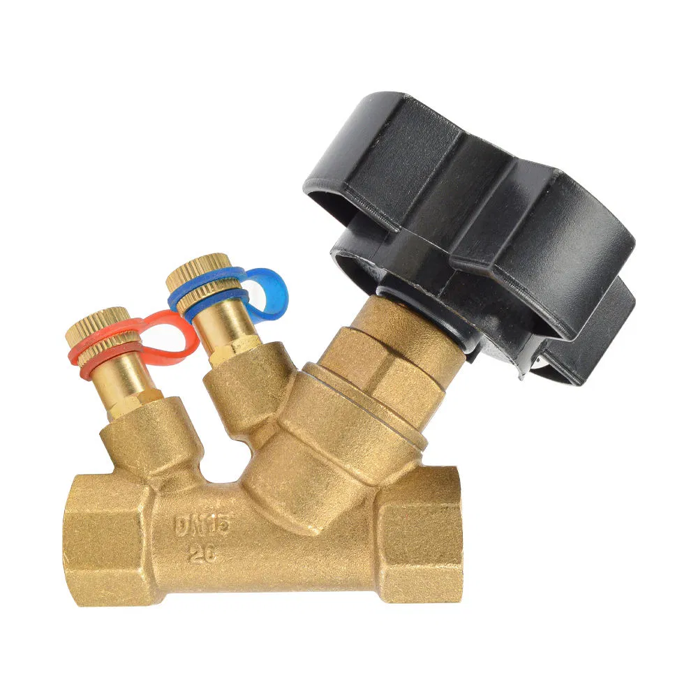 Bsp Thread House Heating Forged Brass Static Balancing Valve
