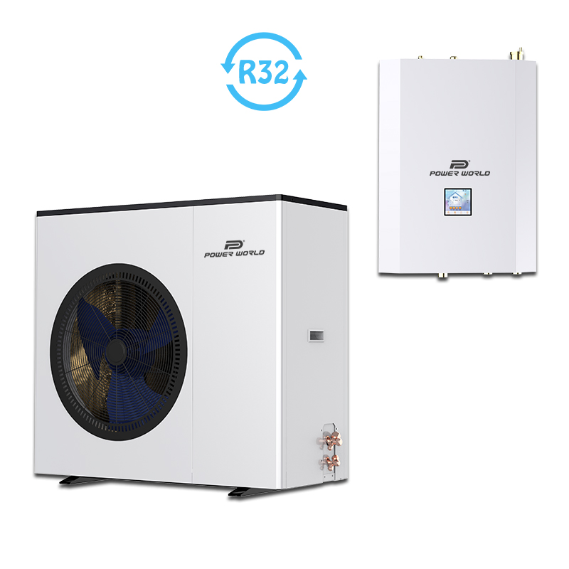 High Cop -30c Low Temperature Evi Heat Pump Split Design R32 Split Heat Pump Air to Water with Tank